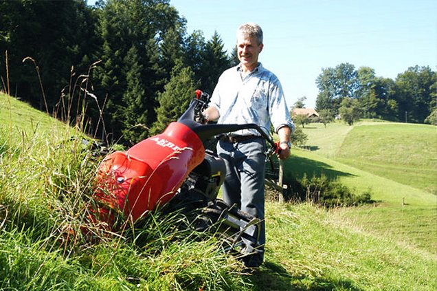 die oszillierenden Schneidwerke der ESM sind mit Schwinghebel versehen